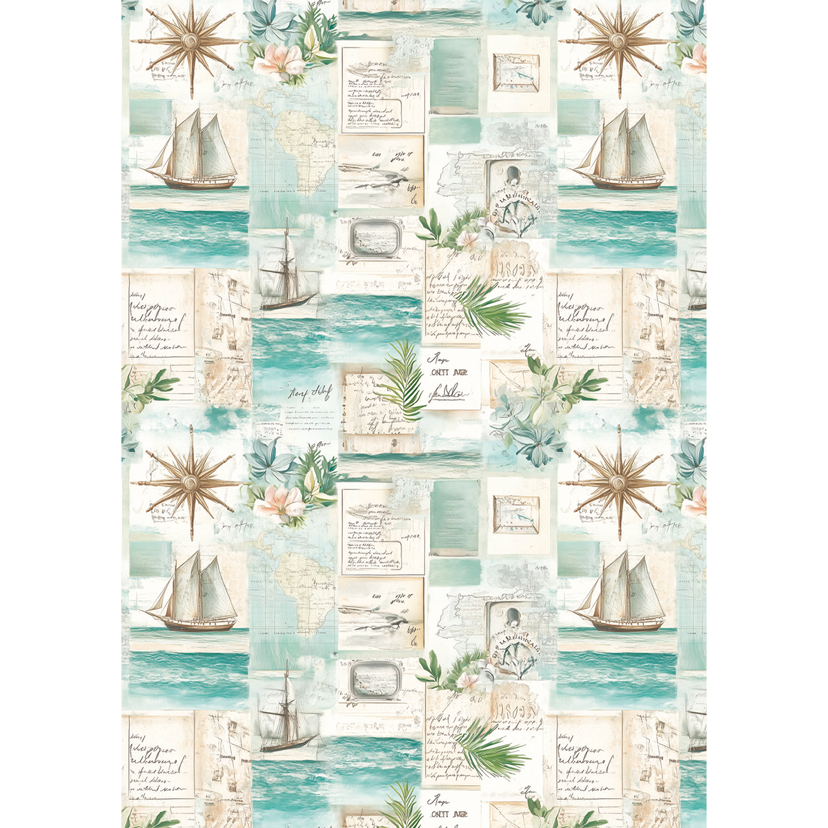 Ciao Bella RICE PAPER A5 MIXED 8/PKG SUMMER DAYS