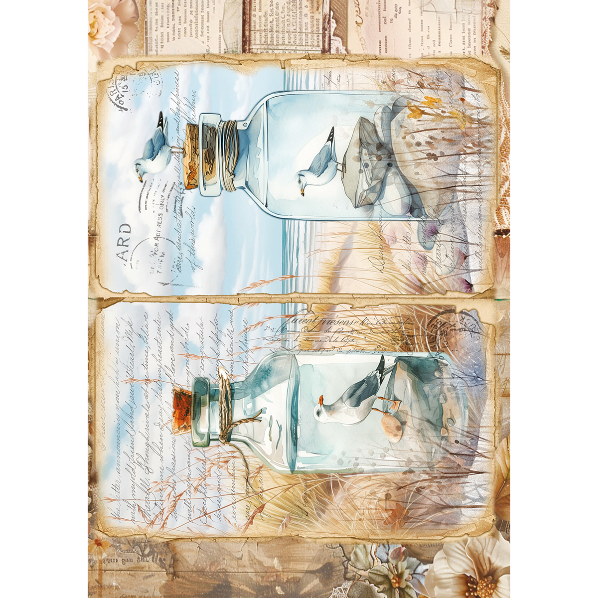 Ciao Bella RICE PAPER A5 MIXED 8/PKG SUMMER DAYS