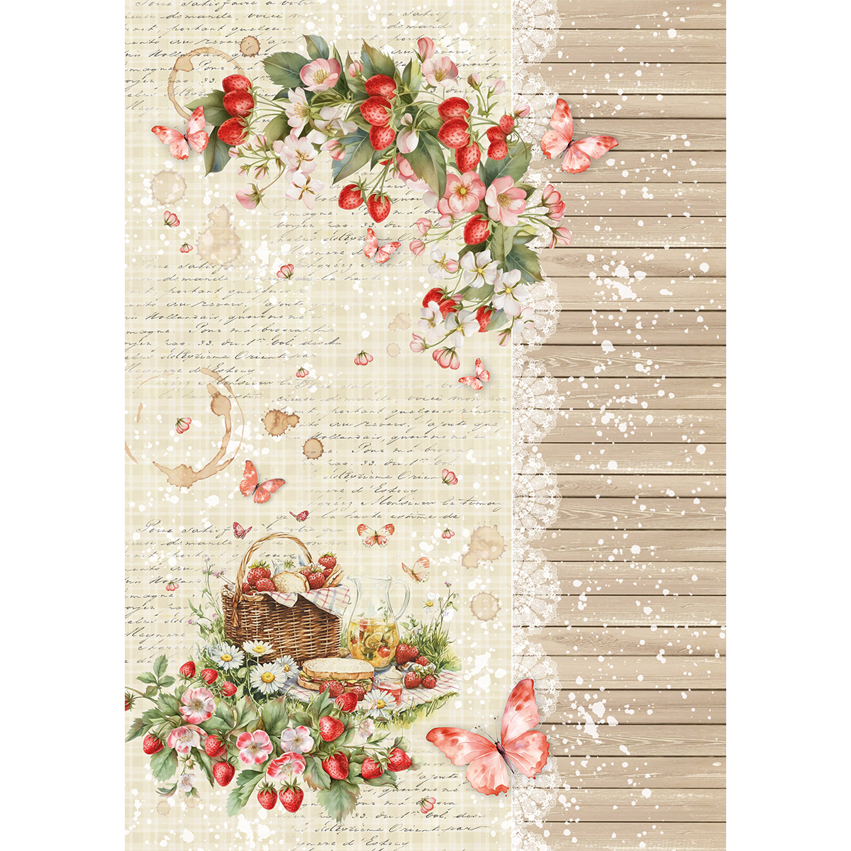 Ciao Bella RICE PAPER A5 MIXED 8/PKG WOODLAND PARTY
