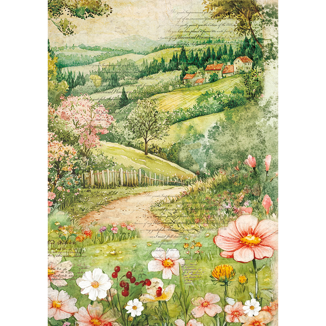 Ciao Bella RICE PAPER A5 MIXED 8/PKG WOODLAND PARTY