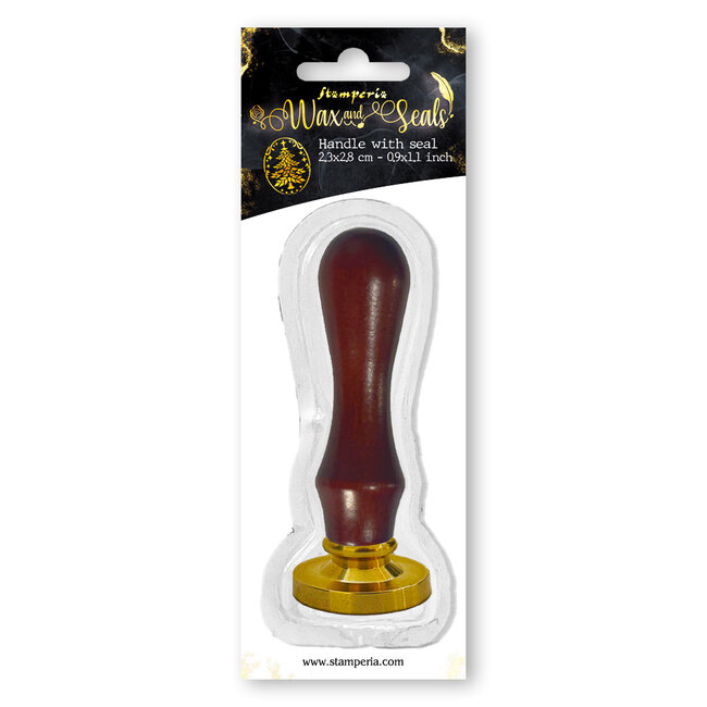 Stamperia Handle with oval seal Christmas tree