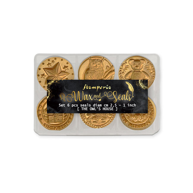 Stamperia Set  6 pcs seals diam cm  2,5  - The Owl's House