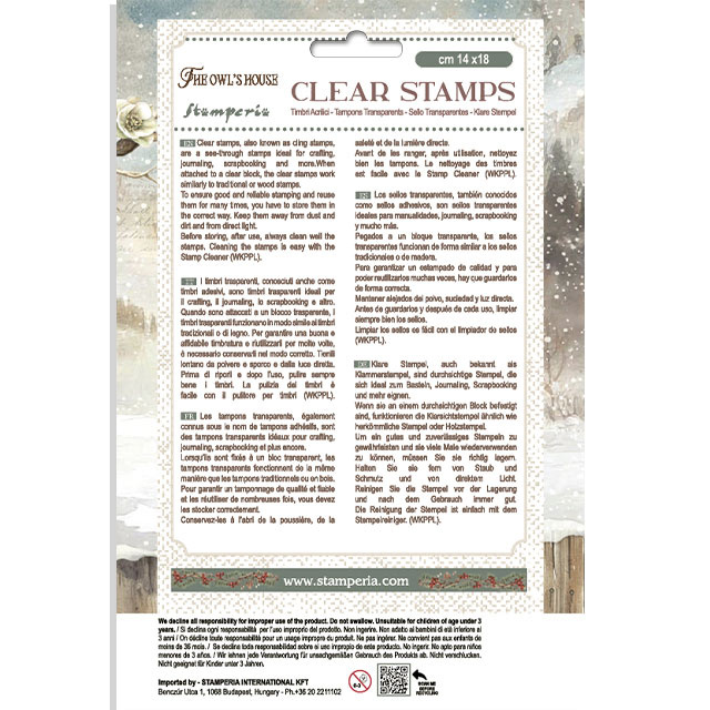 Stamperia Acrylic stamp cm 14x18 - The Owl's House