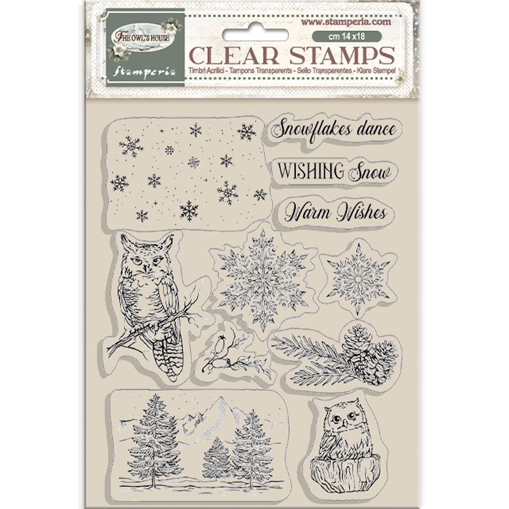 Stamperia Acrylic stamp cm 14x18 - The Owl's House