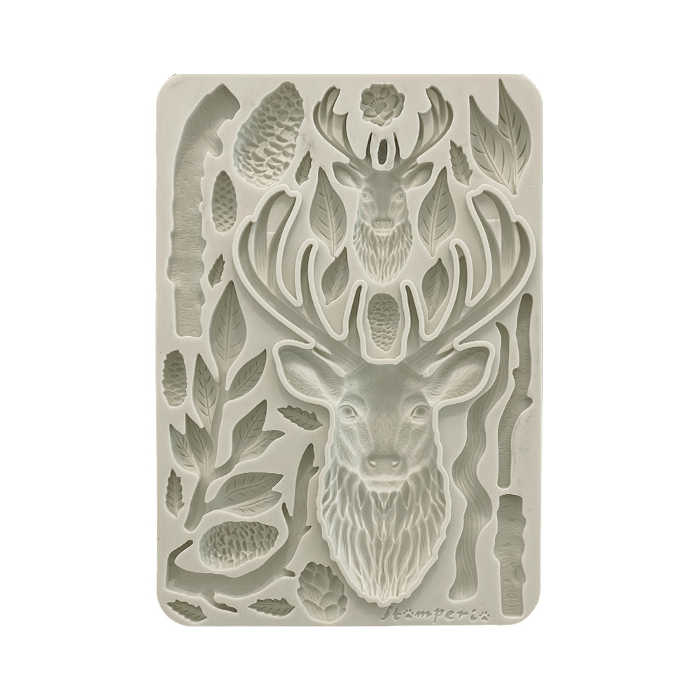 Stamperia Silicon mould A5 - The Owl's House deer