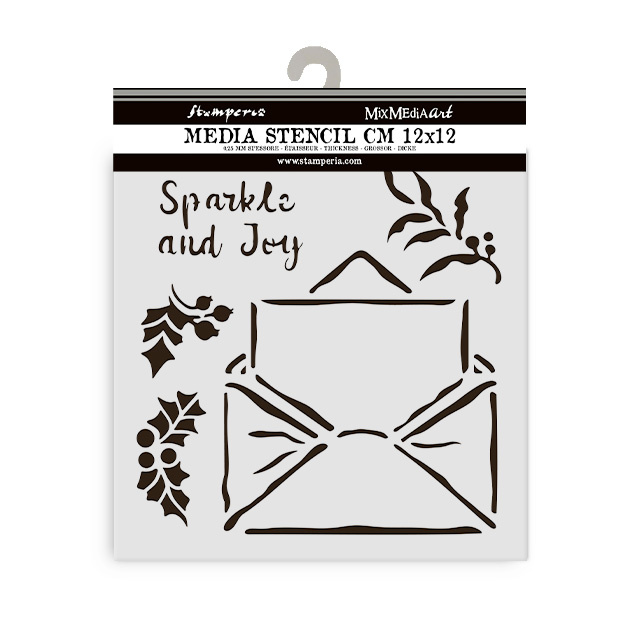 Stamperia Thick stencil cm 12X12 - The Owl's House letter