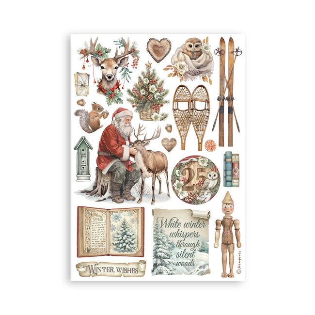 Stamperia Washi pad 8 sheets A5 - The Owl's House