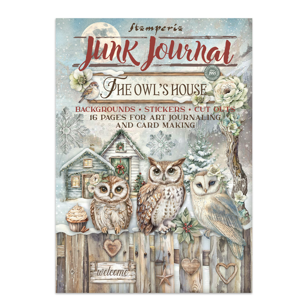 Stamperia Junk Journal and embossing kit The Owl's House
