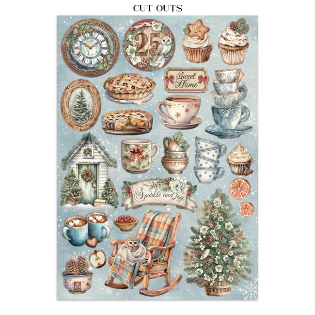 Stamperia Junk journal stickers, cut-outs, backgrounds - The Owl's House