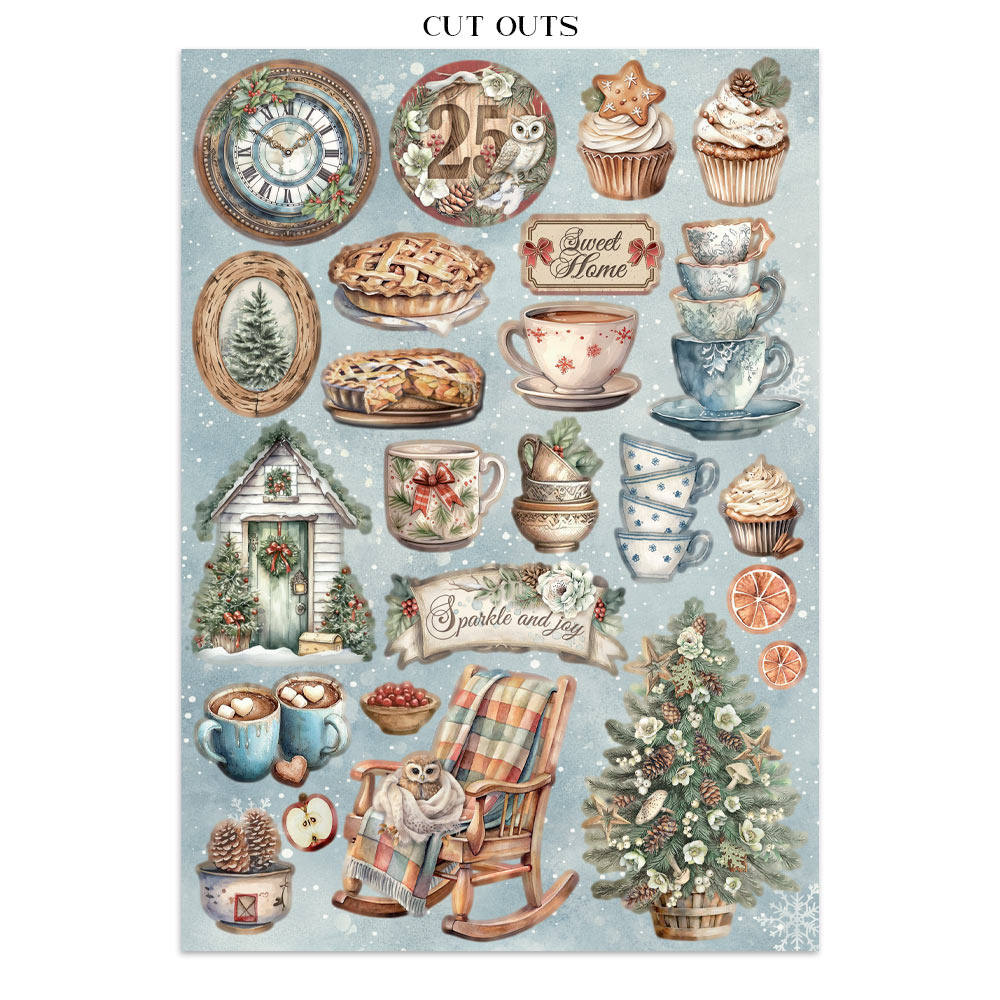 Stamperia Junk journal stickers, cut-outs, backgrounds - The Owl's House