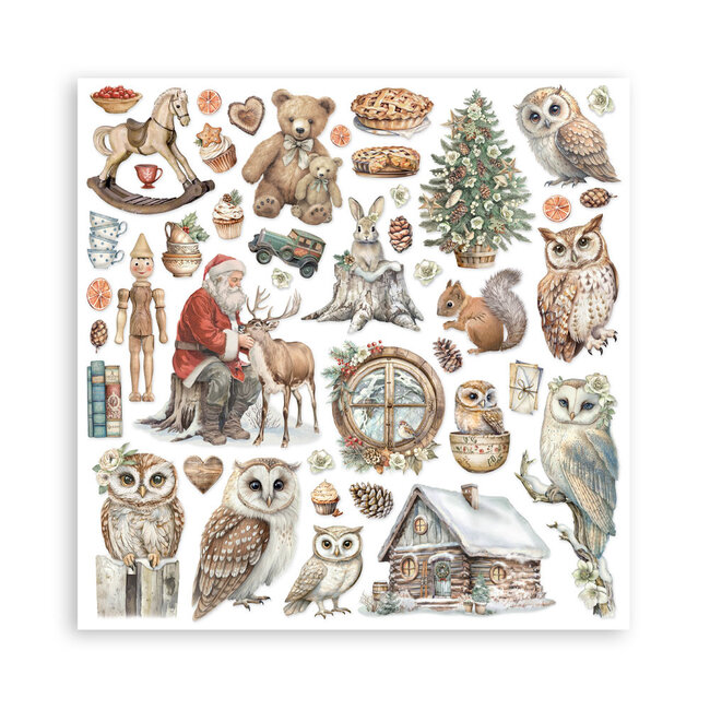 Stamperia Scrapbooking Pad 10 sheets cm 30,5x30,5 (12"x12") - The Owl's House