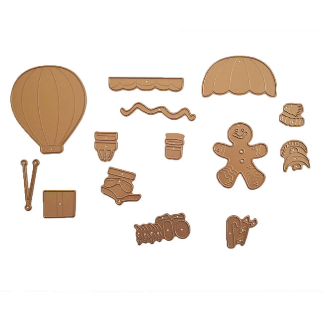 Stamperia Cutting Dies Gingerbread Delivery