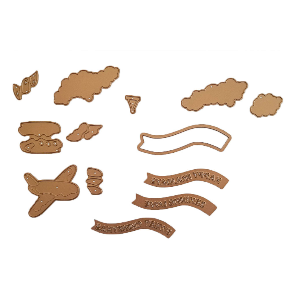 Stamperia Cutting Dies Gingerbread Plane and Banners