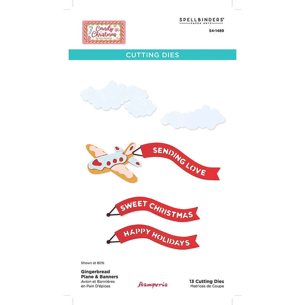 Stamperia Cutting Dies Gingerbread Plane and Banners