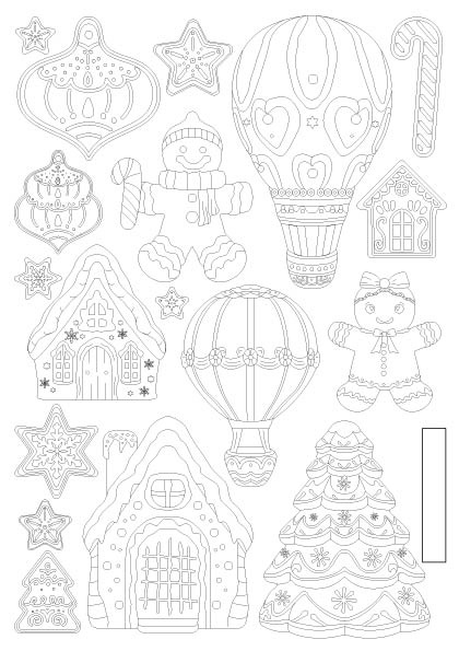 Stamperia Silicon mould A5 - Candy Christmas gingerbreads