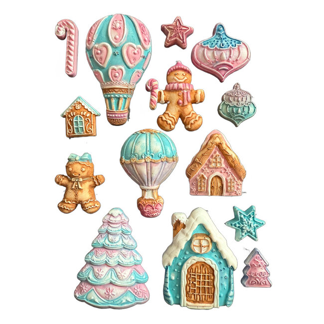 Stamperia Silicon mould A5 - Candy Christmas gingerbreads