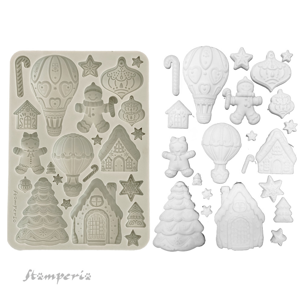 Stamperia Silicon mould A5 - Candy Christmas gingerbreads
