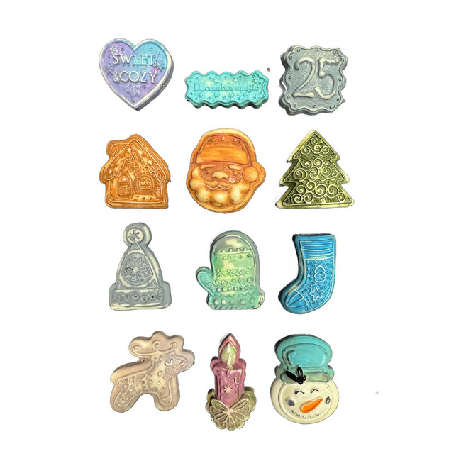 Stamperia Soft Mould A5 - Candy Christmas elements