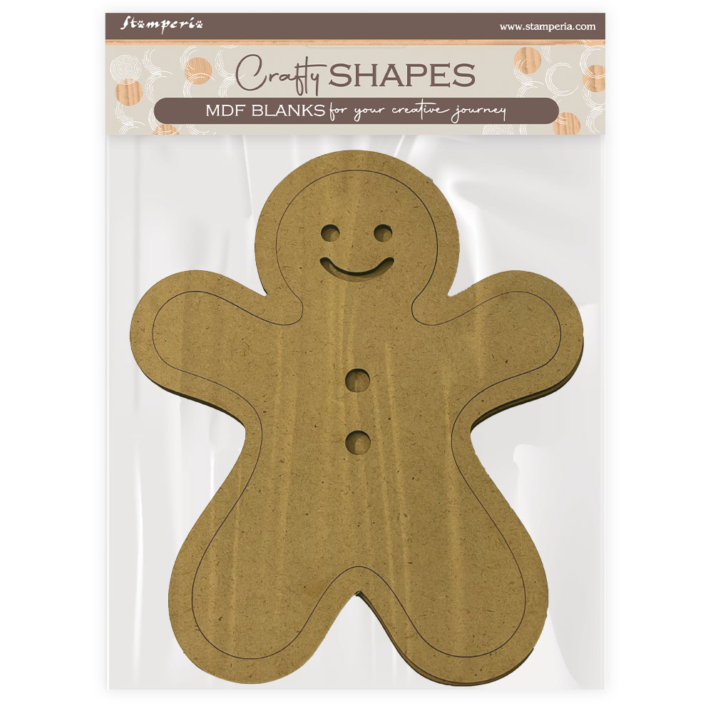 Stamperia Crafty shapes: Candy Christmas gingerbreads