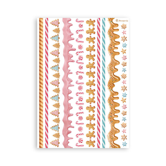 Stamperia Washi pad 8 sheets A5 - Candy Christmas