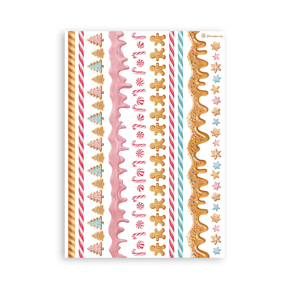 Stamperia Washi pad 8 sheets A5 - Candy Christmas