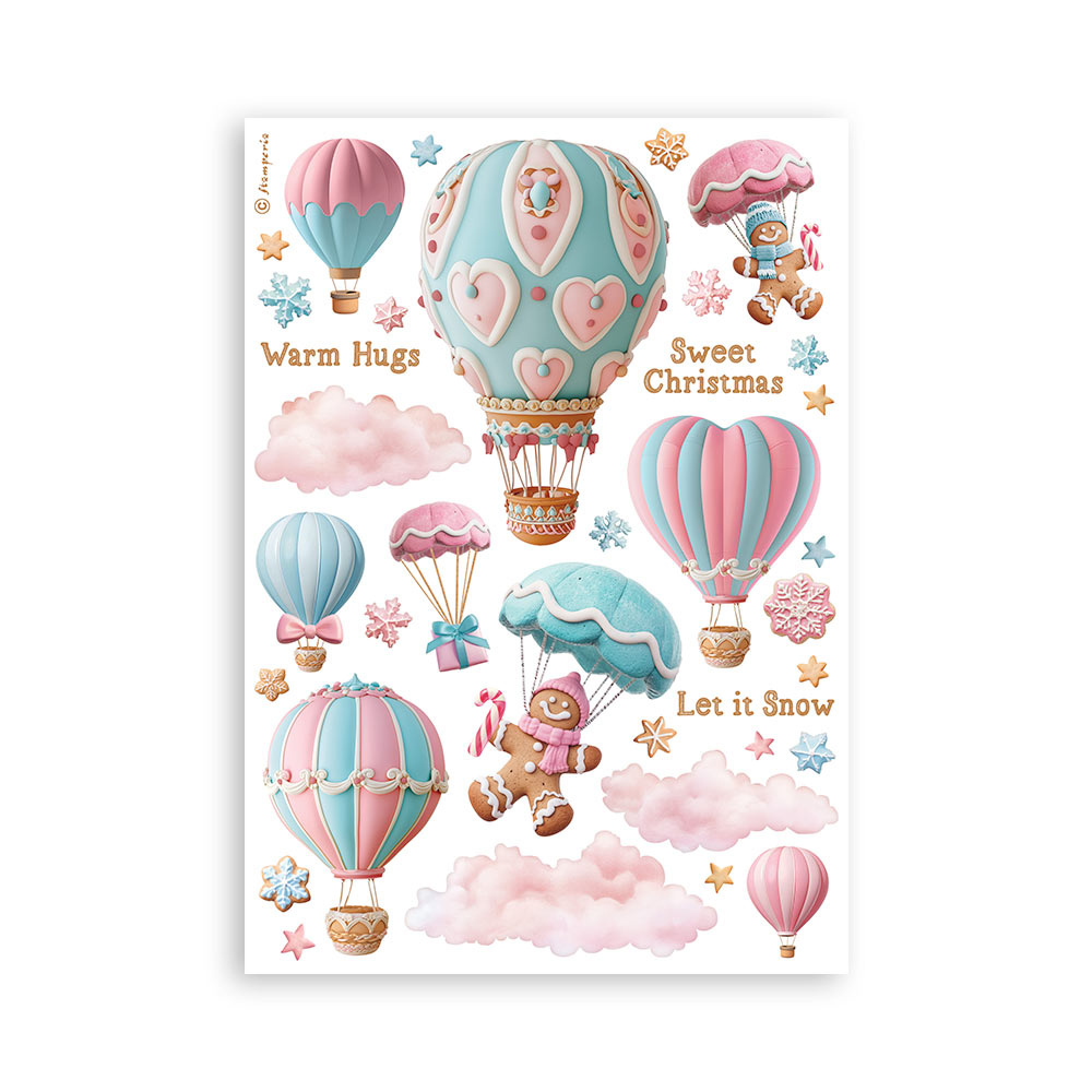 Stamperia Washi pad 8 sheets A5 - Candy Christmas