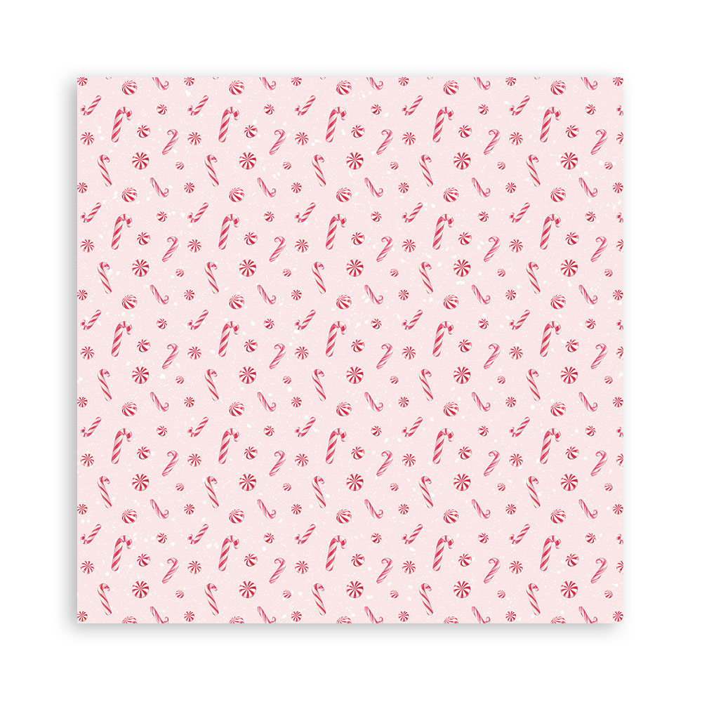 Stamperia Scrapbooking Pad 22 sheets cm 20,3X20,3 (8"X8") Single Face Candy Christmas