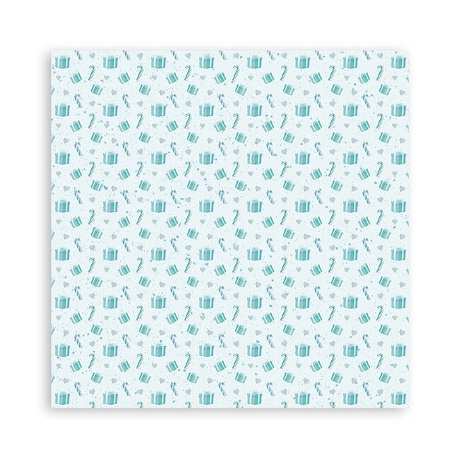 Stamperia Papierblok 30,5x30,5 cm - 22 vellen - Enkelzijdig - Candy Christmas