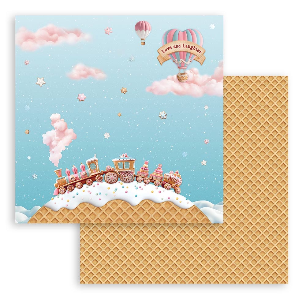 Stamperia Scrapbooking Pad 10 sheets cm 30,5x30,5 (12"x12") - Candy Christmas