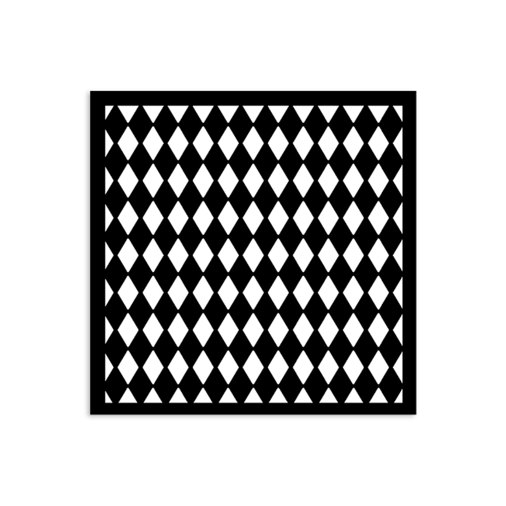 Stamperia Thick stencil cm 12X12 - Alice in Christmas rhombus pattern