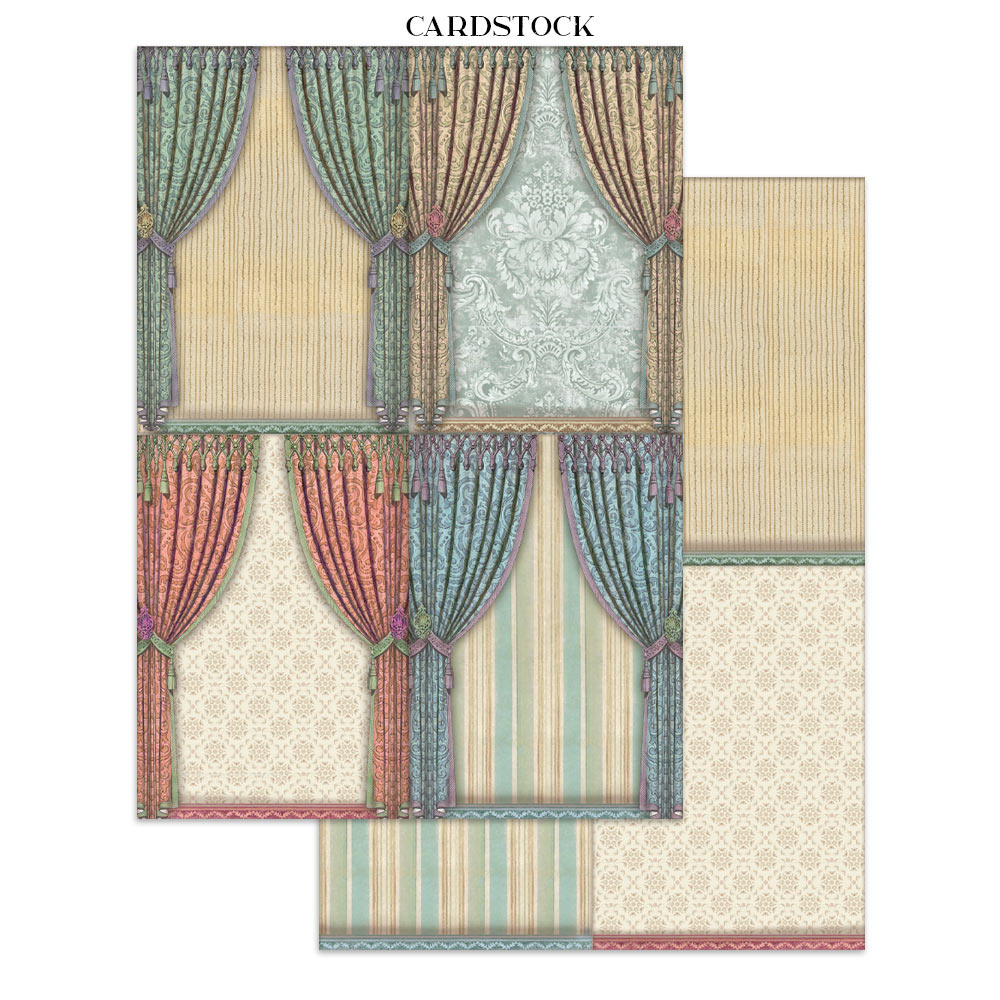 Stamperia Junk journal stickers, cut-outs, backgrounds - Alice in Christmas