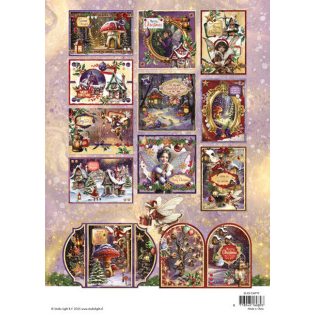 Studio Light SL Card Making Pad Fairy Christmas Essentials nr.19