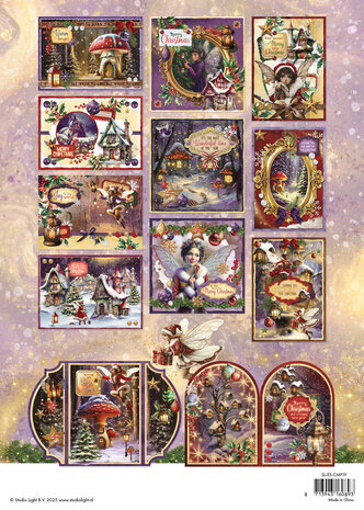 Studio Light SL Card Making Pad Fairy Christmas Essentials nr.19
