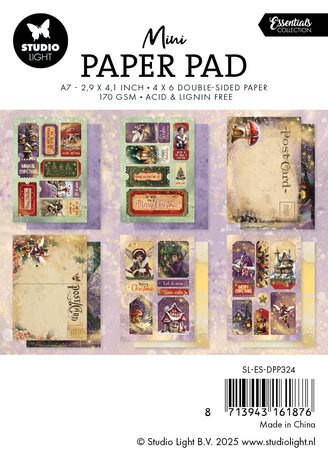 Studio Light SL Mini Paper Pad Fairy Christmas Essentials nr.324