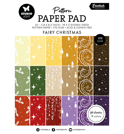 Studio Light Pattern Paper Pad Fairy Christmas Essentials nr.342