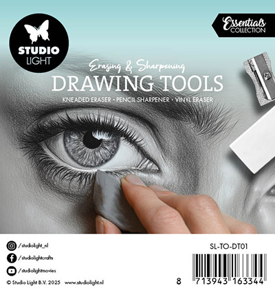 Studio Light Kneaded & vinyl eraser, sharpener Essentials nr. 01