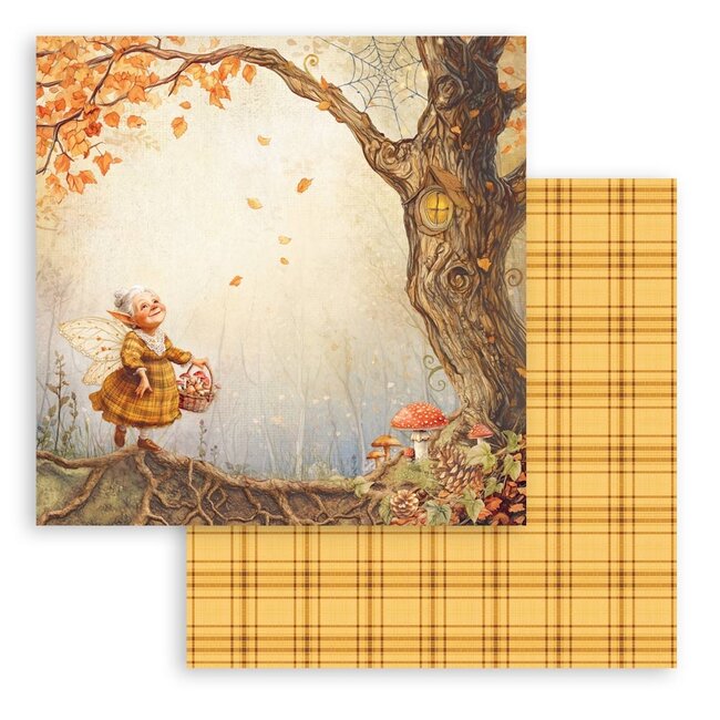Stamperia Papierblok 30,5x30,5 cm - 10 vellen - Whispering woods