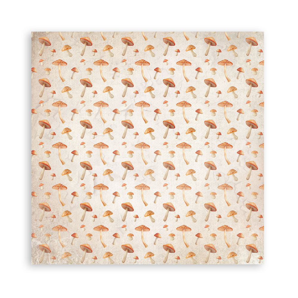 Stamperia Scrapbooking Pad 22 sheets cm 20,3X20,3 (8"X8") Single Face Whispering woods