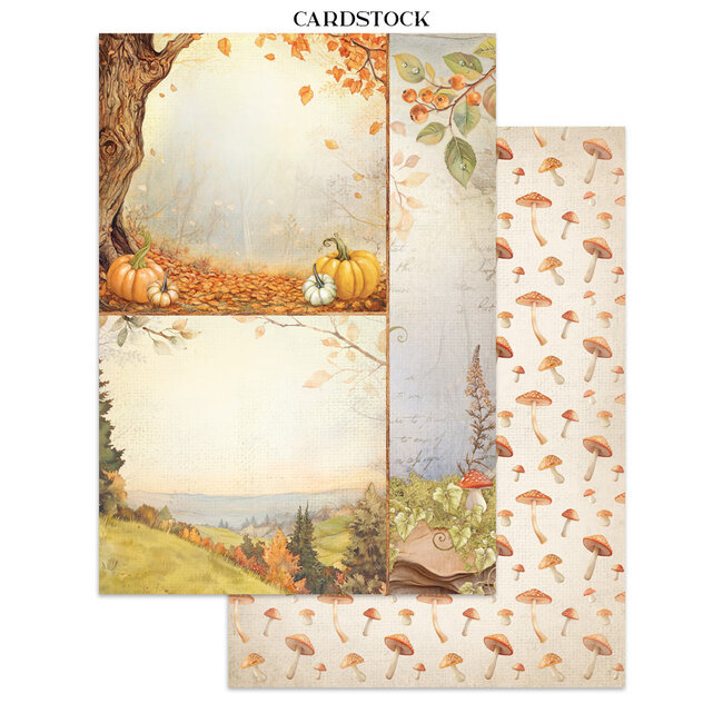 Stamperia Junk journal stickers, cut-outs, backgrounds - Whispering woods