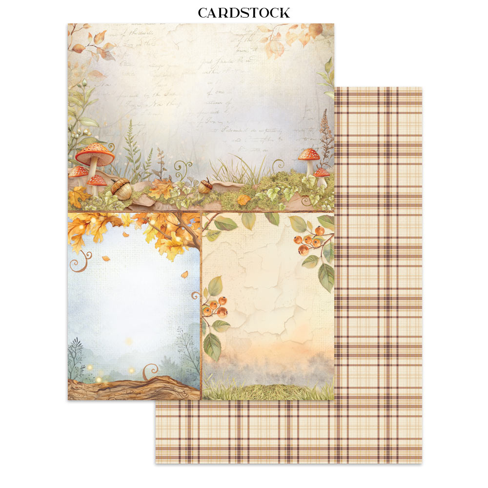 Stamperia Junk journal stickers, cut-outs, backgrounds - Whispering woods