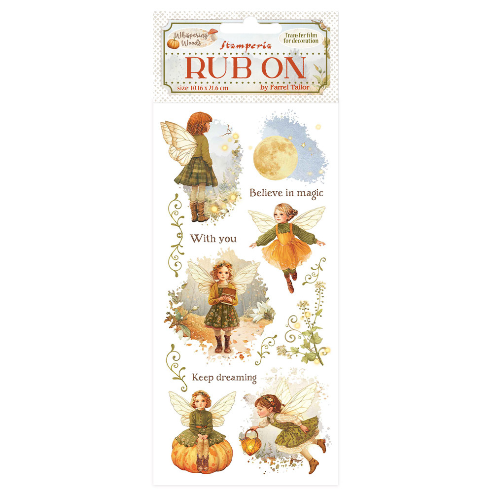 Stamperia Rub-on cm 10,16x21,6 - Whispering woods fairy