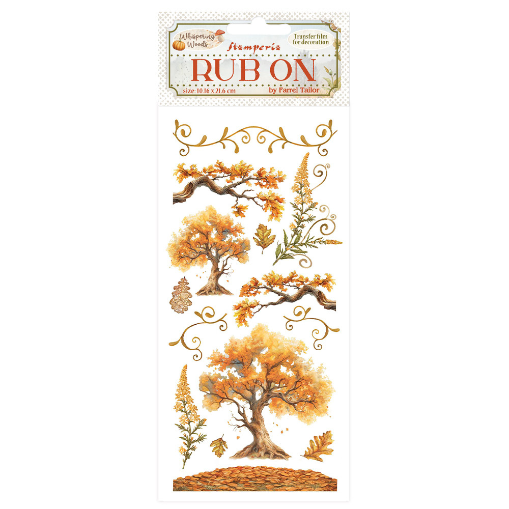 Stamperia Rub-on cm 10,16x21,6 - Whispering woods oak