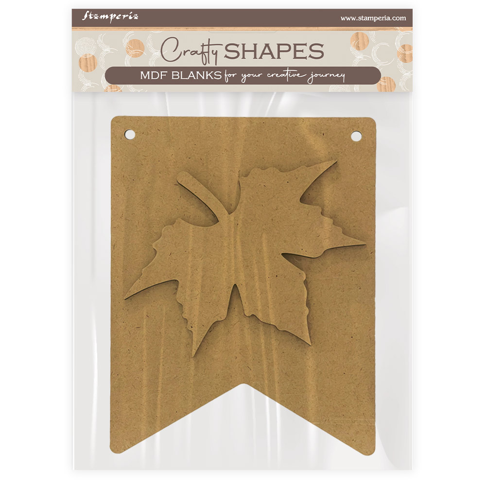 Stamperia Crafty shapes: Whispering woods leaf
