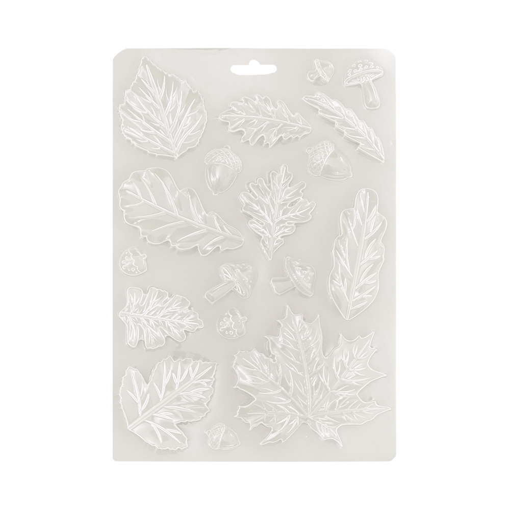 Stamperia Soft Mould A5 - Whispering woods leaves