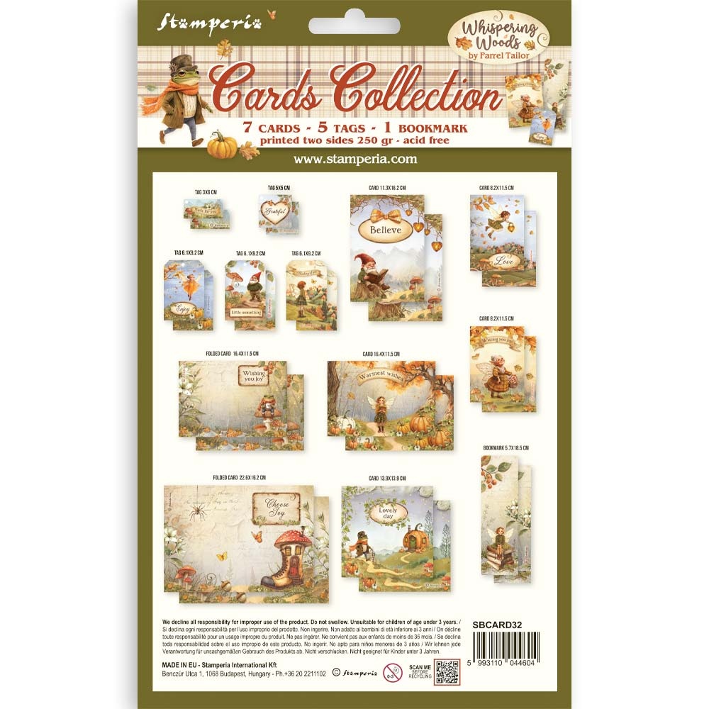 Stamperia Cards Collection - Whispering woods