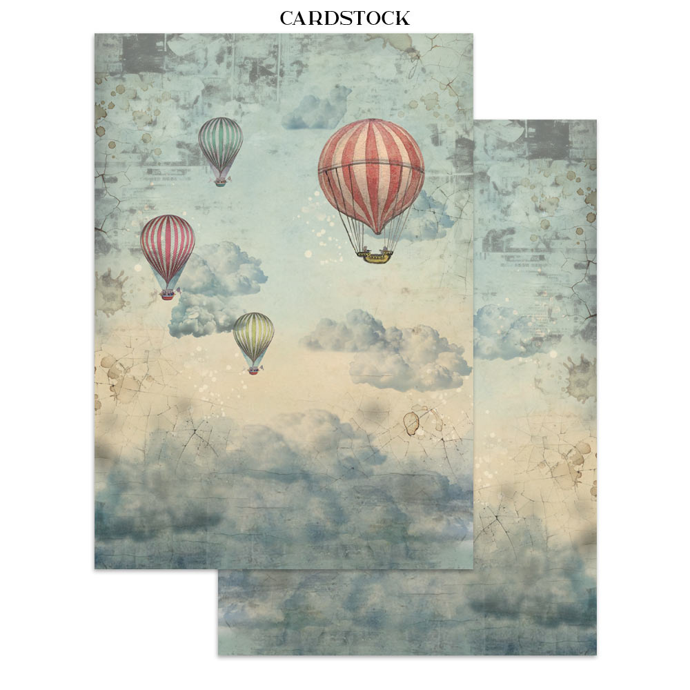 Stamperia Junk journal stickers, cut-outs, backgrounds - Voyages Fantastiques