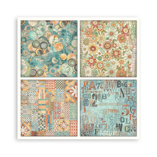 Stamperia Scrapbooking Pad 22 sheets cm 20,3X20,3 (8"X8") Single Face Furry Friends