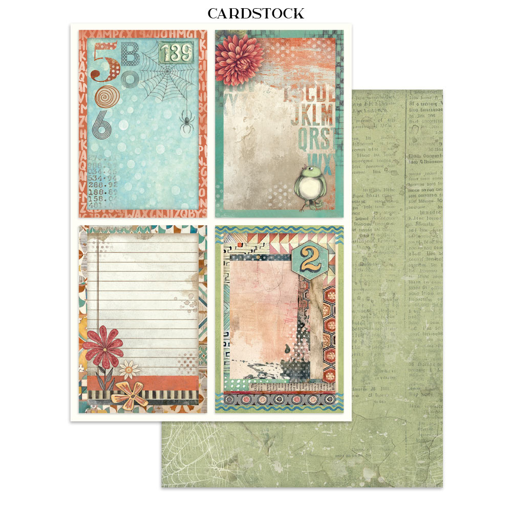 Stamperia Junk journal stickers, cut-outs, backgrounds - Furry Friends