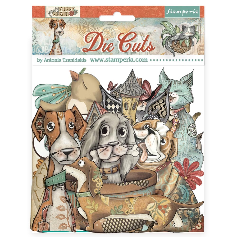 Stamperia Die cuts assorted - Furry Friends