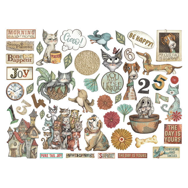 Stamperia Die cuts assorted - Furry Friends